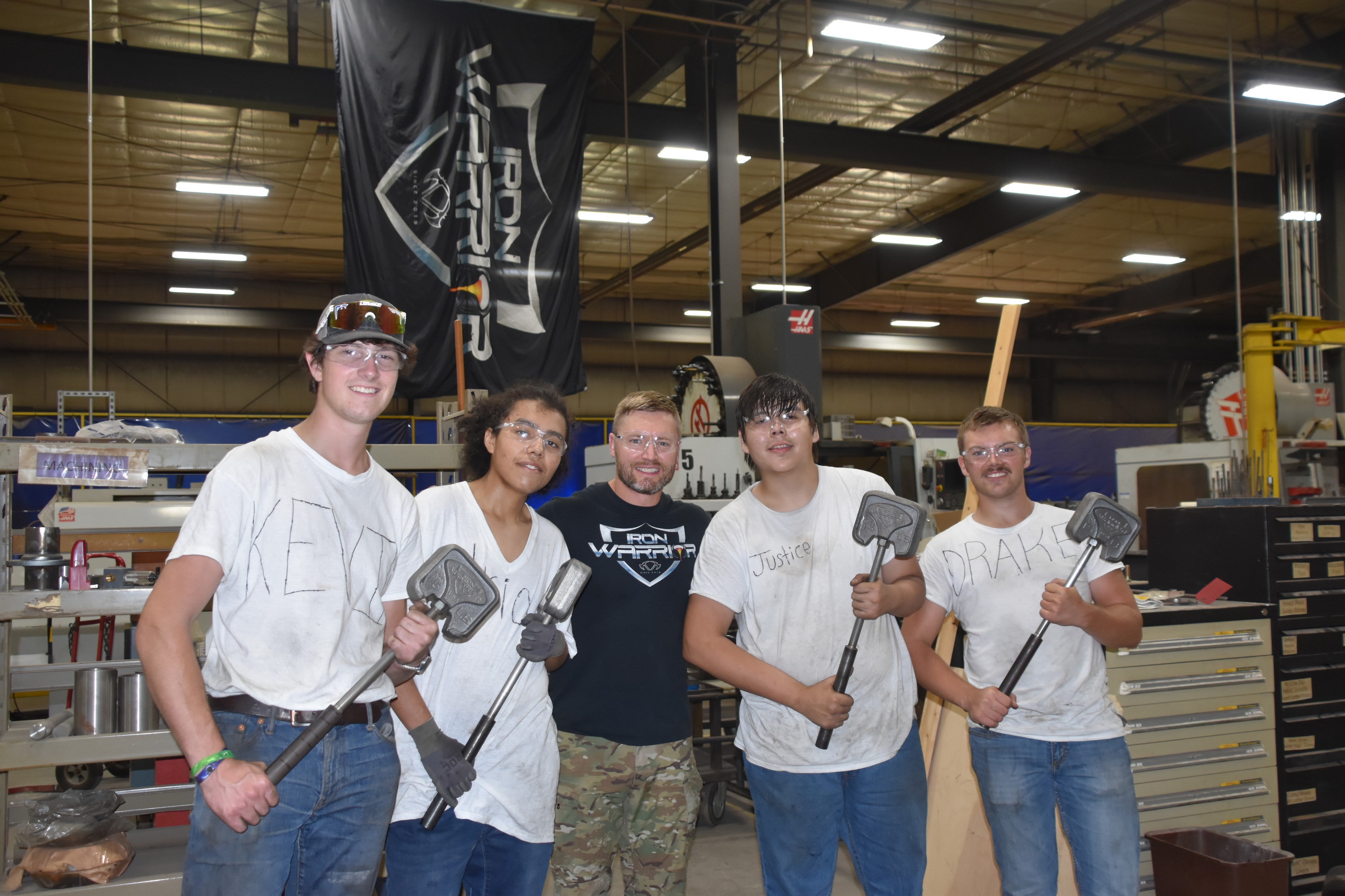 Young people confidently applying real manufacturing skills at Iron Warrior Academy